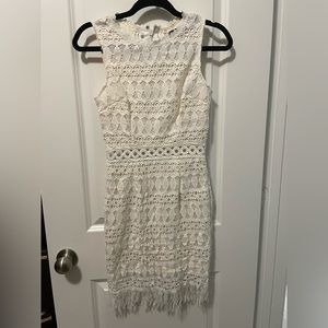 White lace formal dress